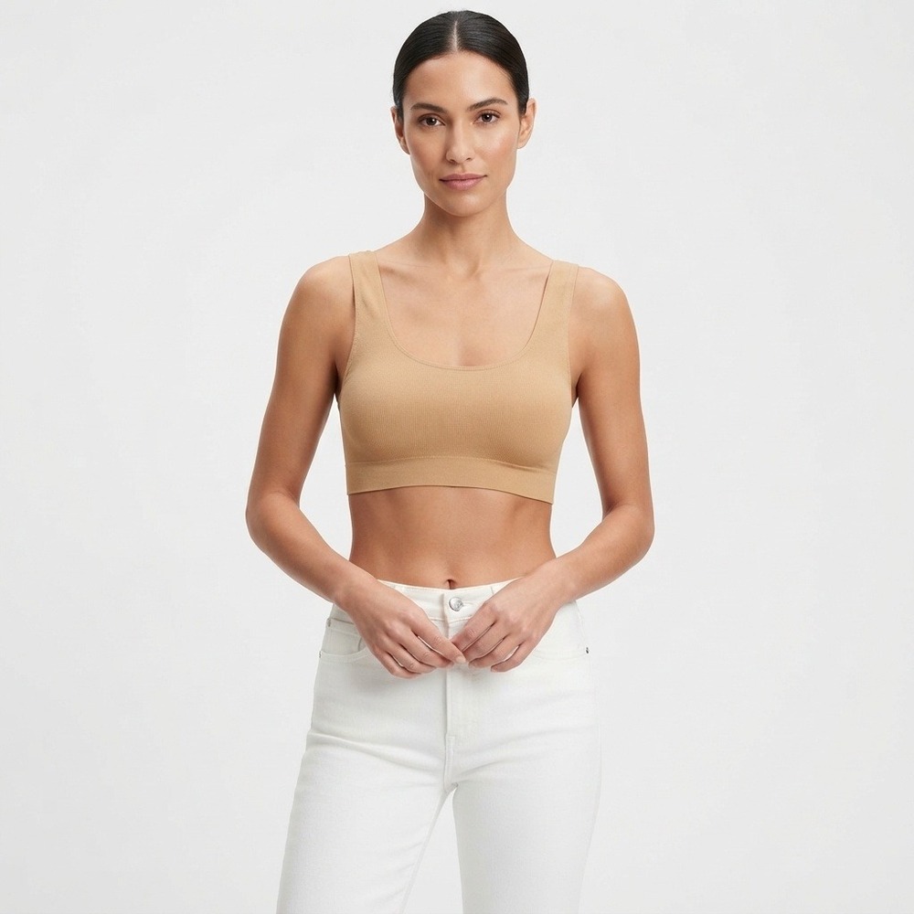 Cosabella Bralette Women S Tan Excellent Seamless Bamboo Viscose Wireless Italy